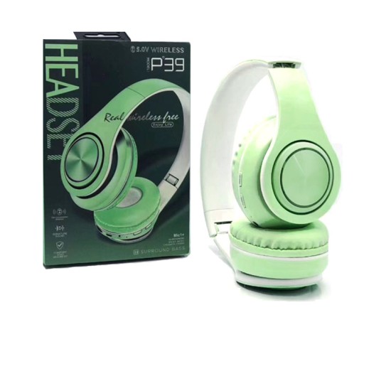 AURICULAR BLUETOOTH INALÁMBRICO P39 VERDE